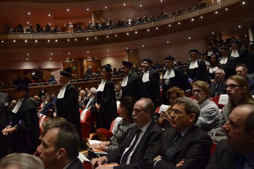 Gianni Torrenti (Assessore regionale Cultura, Sport e Solidarietà) alla cerimonia di inaugurazione dell'Anno Accademico dell'Università di Udine - Udine 13/11/2017